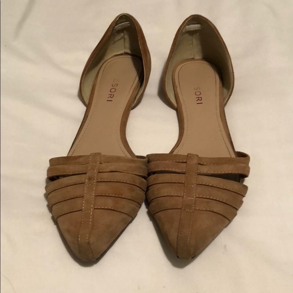 Tan Suede Flats - Picture 2 of 3